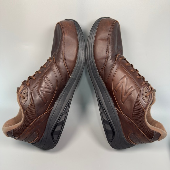 New Balance 928v2 Mens 11 2E EE Wide Walking Shoe Brown Leather Low Lace Sneaker - Picture 9 of 16